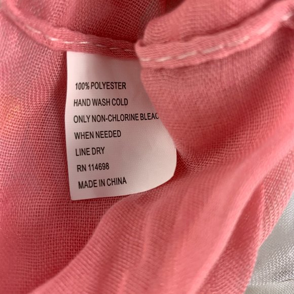 NWT Pink Gold White Infinity Scarf - Picture 3 of 3